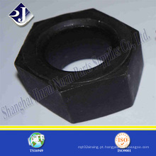 Porca de Hexágono Preto de Aço Carbono